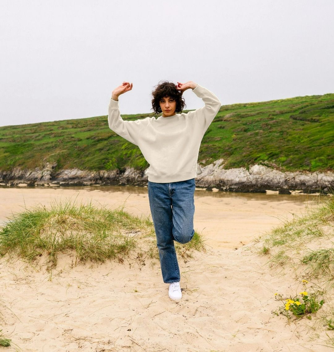 Women's organic cotton oversized sweatshirt