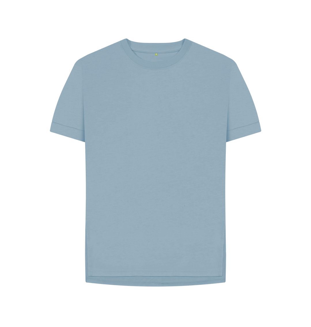 Stone Blue Women's organic cotton relaxed fit t-shirt