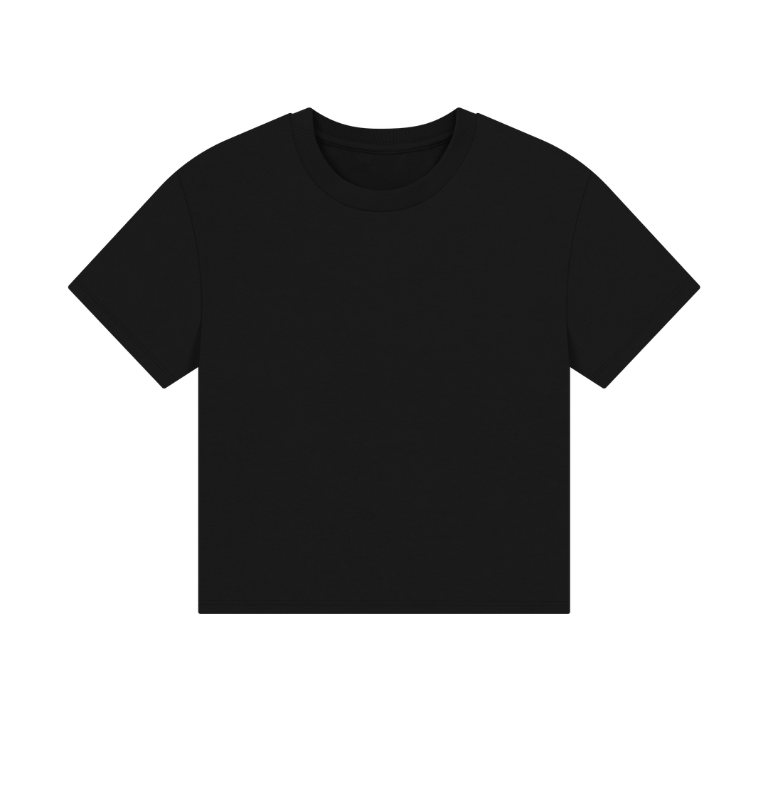 Black Printed T-shirt Front