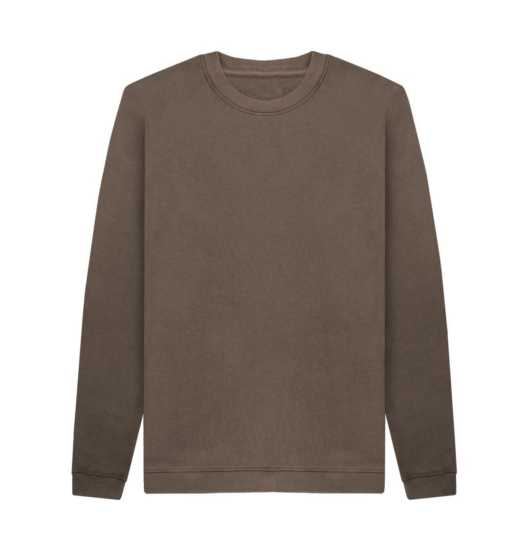 Chocolate Men's organic cotton sweatshirt