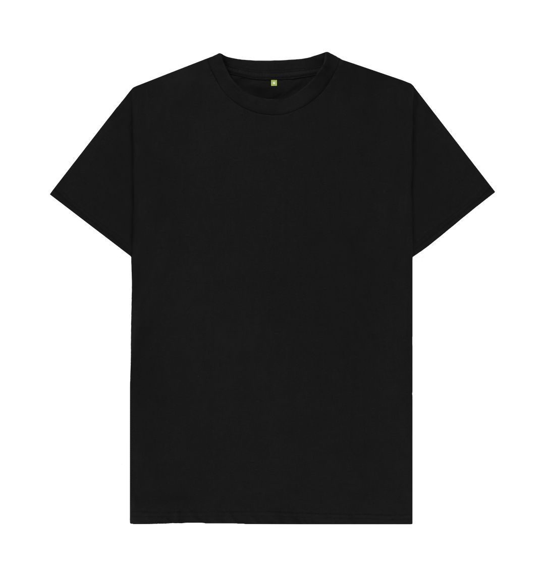 Black Men's organic cotton t-shirt