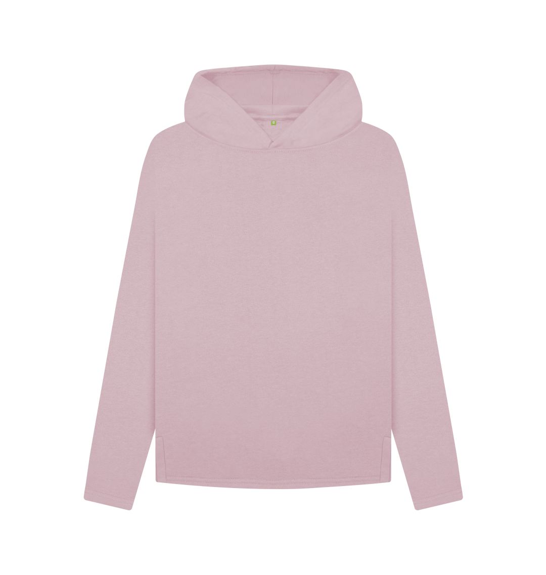 Mauve Women's organic cotton relaxed fit hoodie
