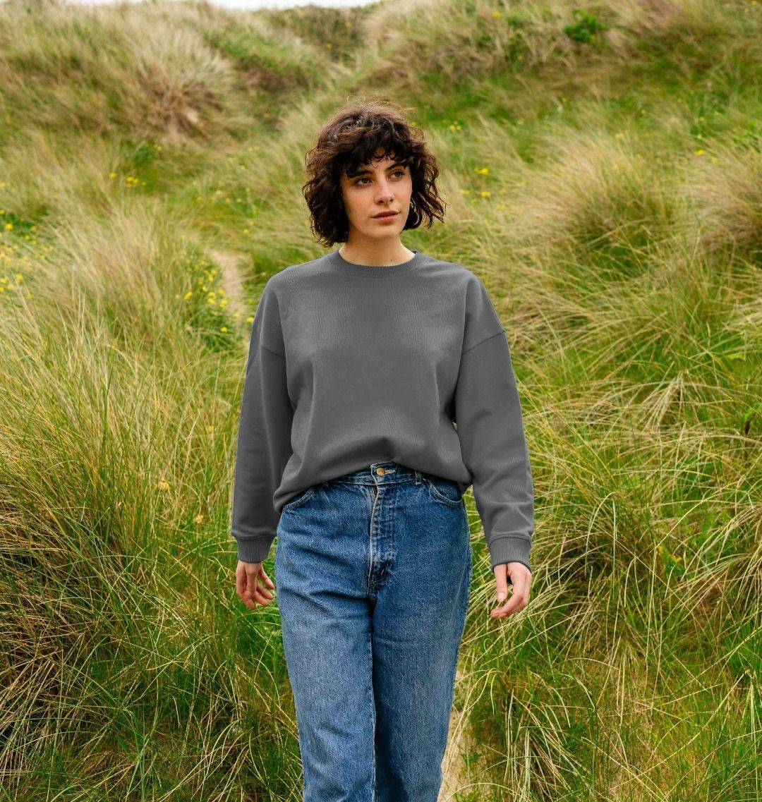 Women's organic cotton oversized sweatshirt