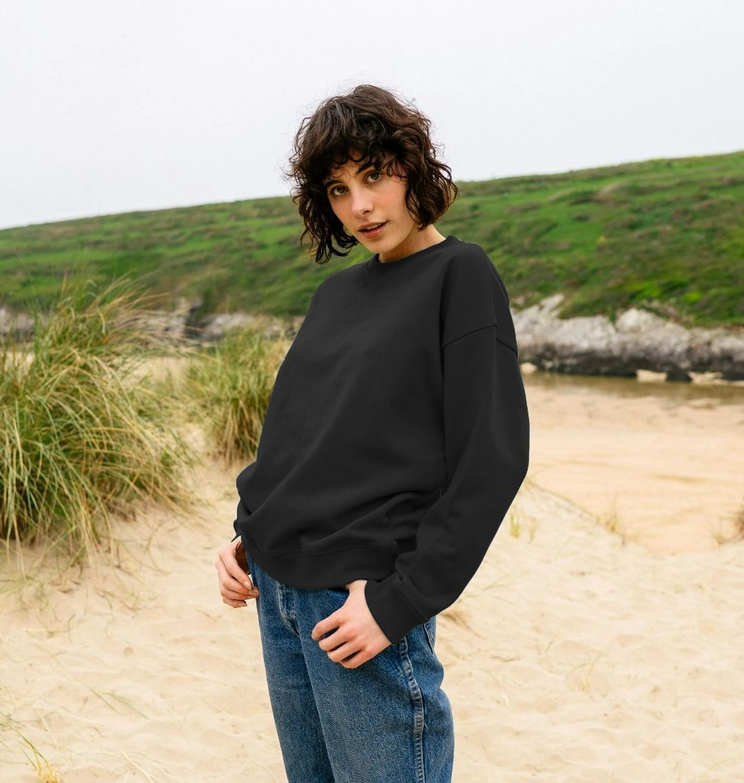 Women's organic cotton oversized sweatshirt