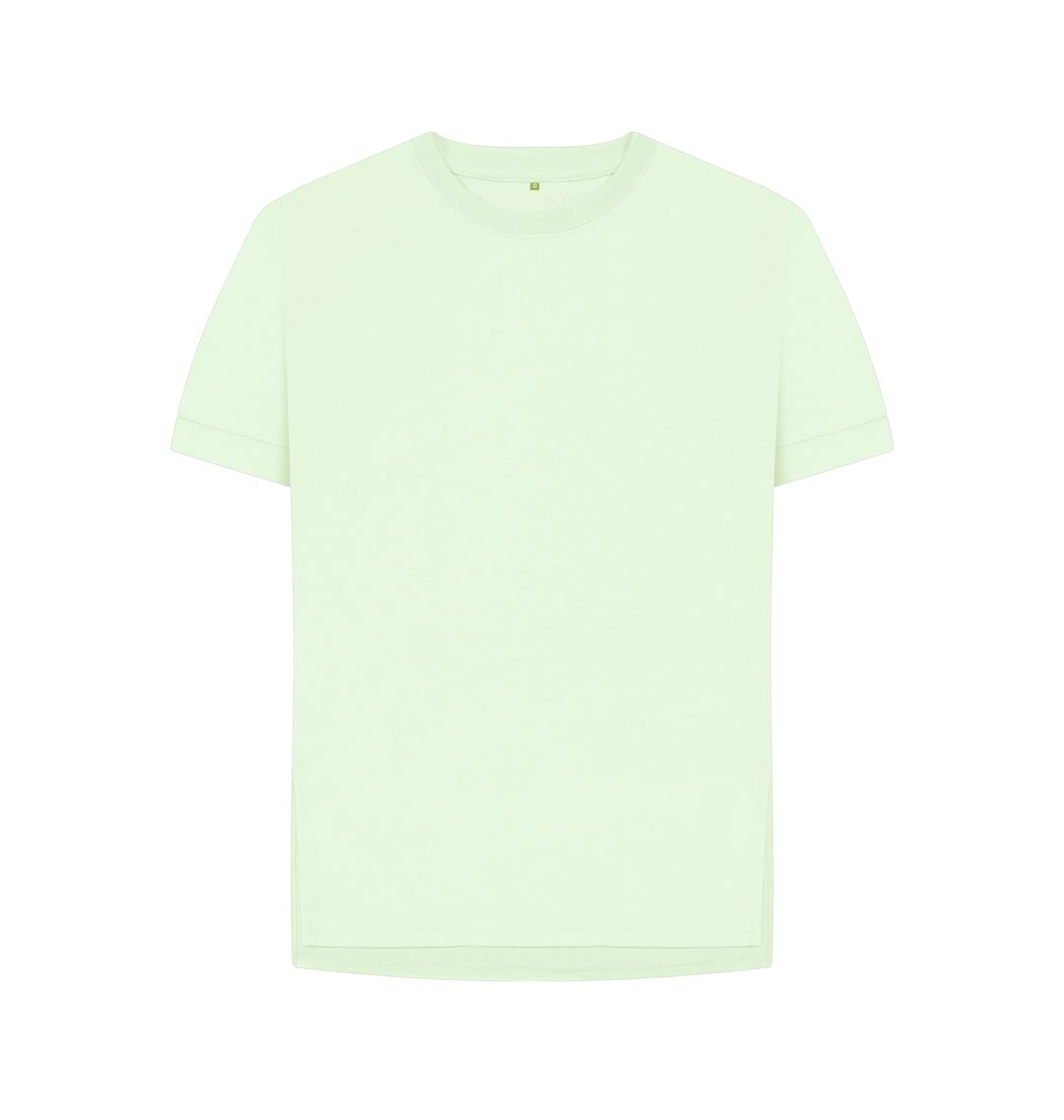 Pastel Green Women's organic cotton relaxed fit t-shirt
