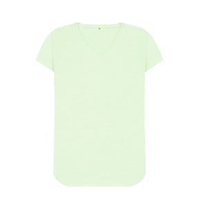 Pastel Green Women's organic cotton v-neck t-shirt