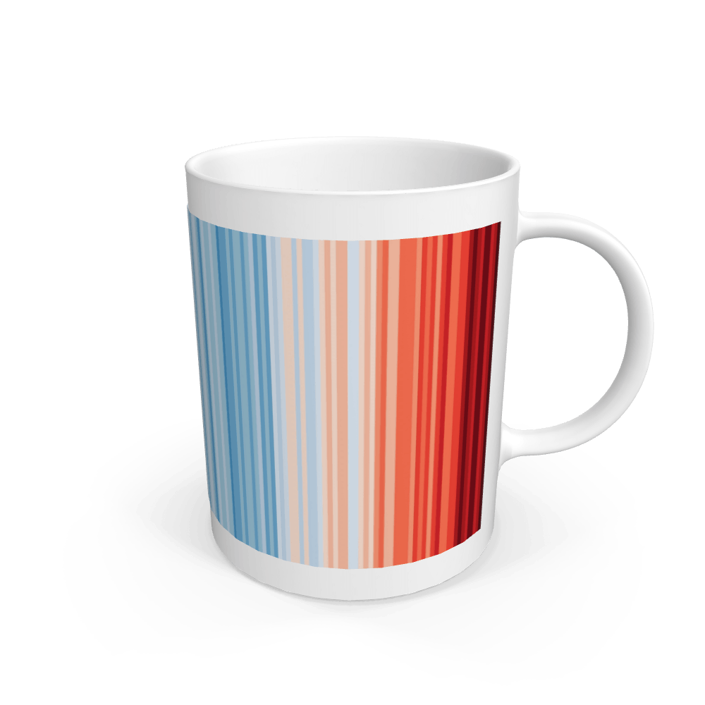#ShowYourStripes wrap-around mug