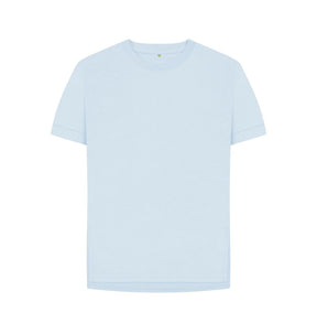 Sky Blue Women's organic cotton relaxed fit t-shirt