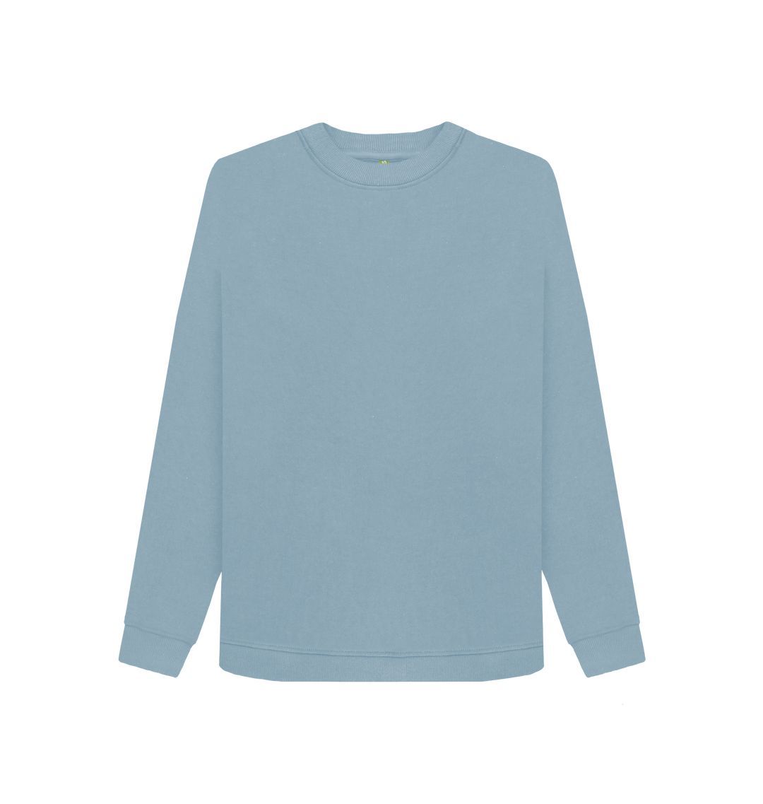Stone Blue Women's organic cotton sweater