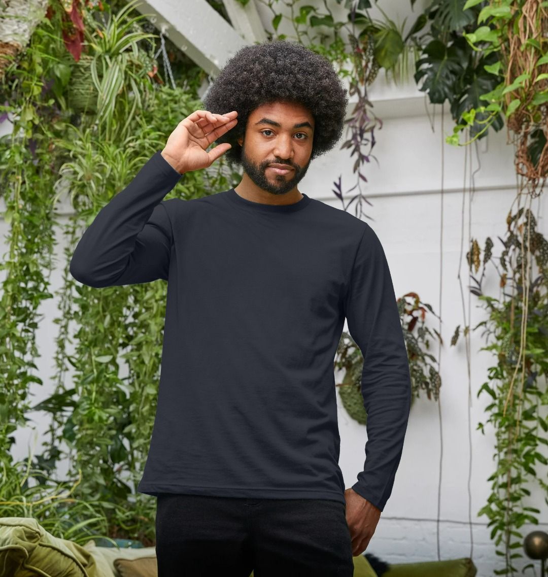 Men's organic cotton long sleeve t-shirt