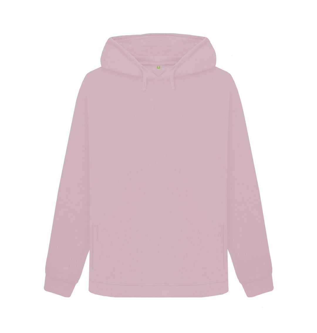 Mauve Women's organic cotton pullover hoodie