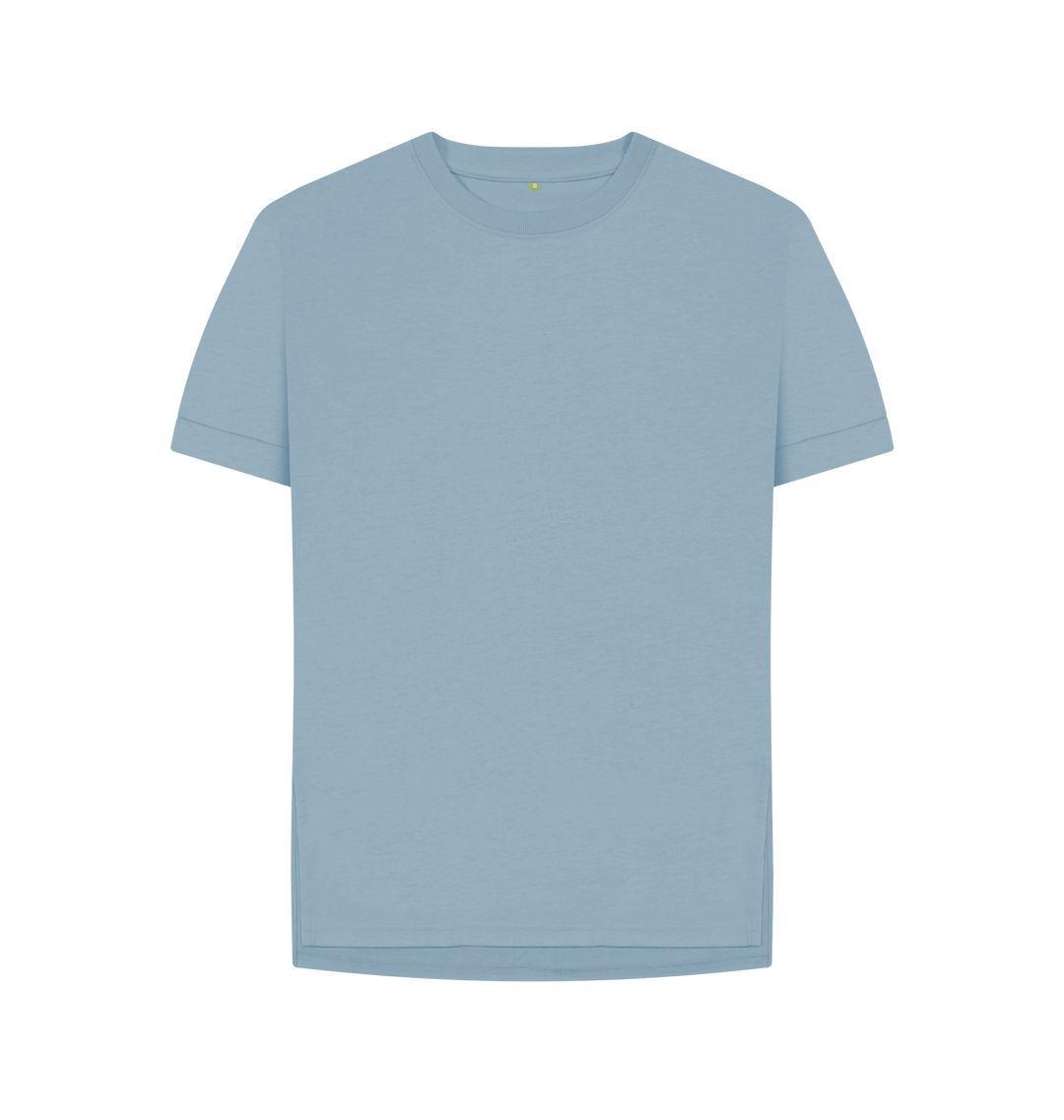 Stone Blue Women's organic cotton relaxed fit t-shirt