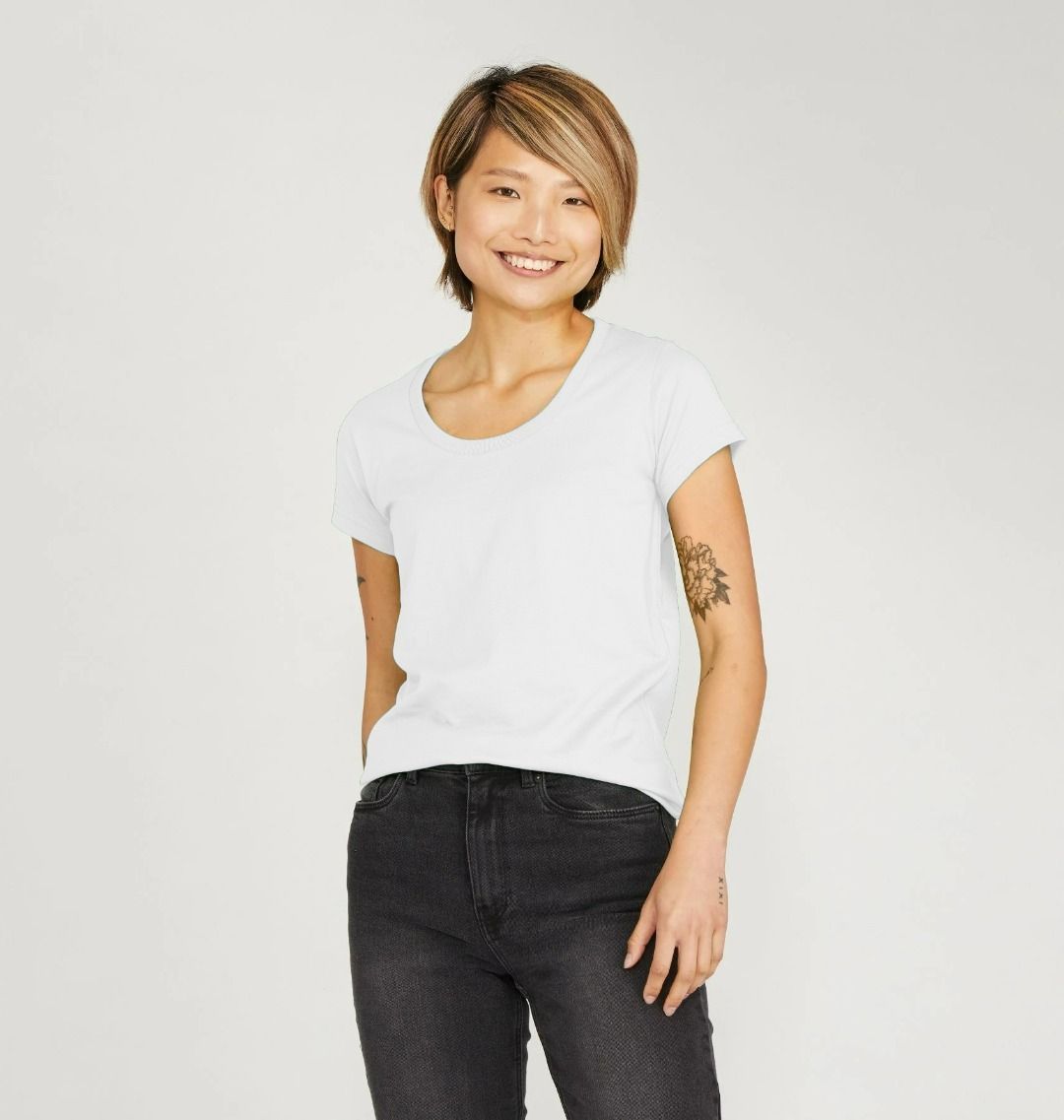 Women's organic cotton scoop neck t-shirt