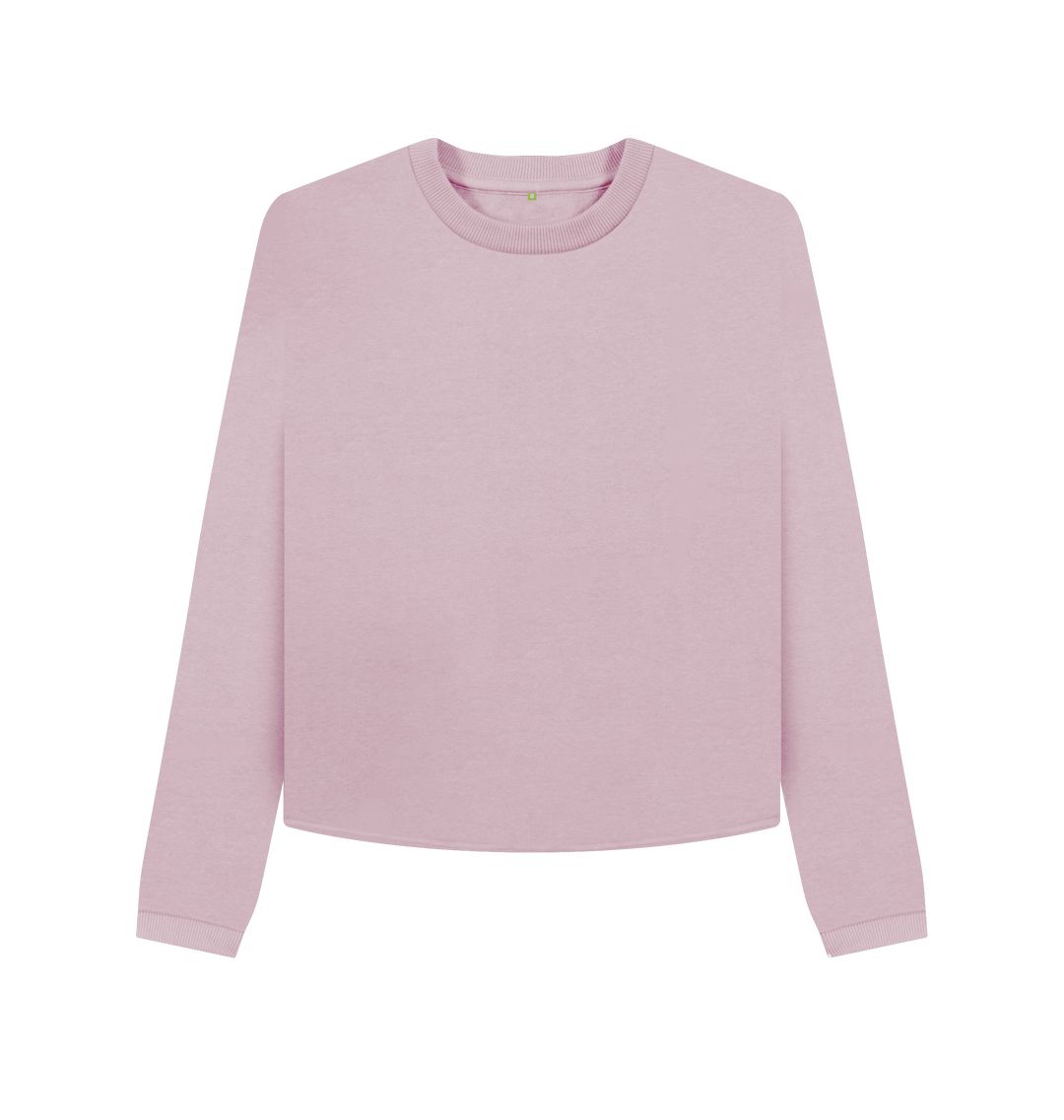 Mauve Women's organic cotton boxy jumper