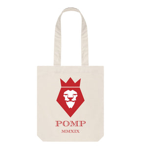 Natural POMP MMXIX tote bag