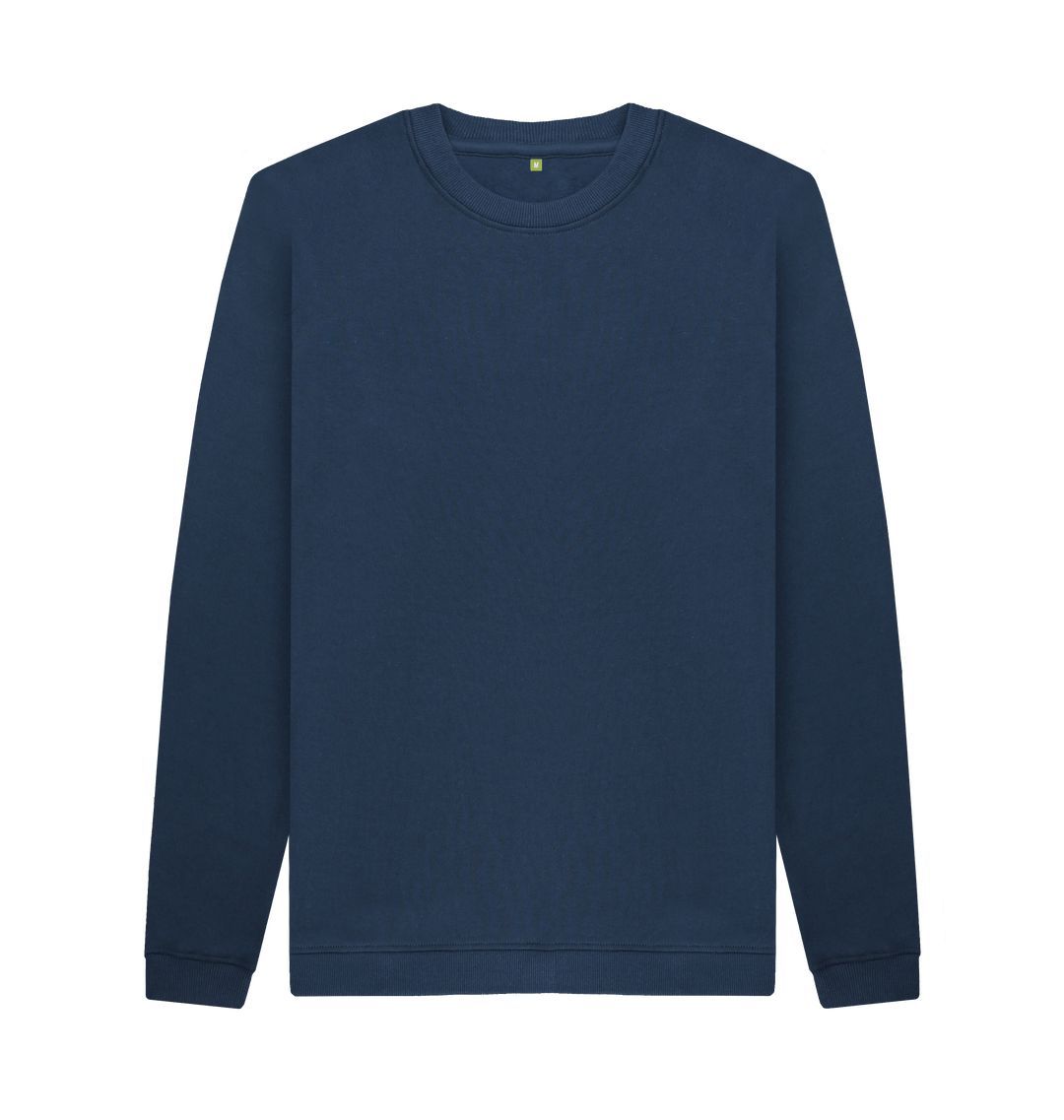 Navy Blue Men's organic cotton sweater