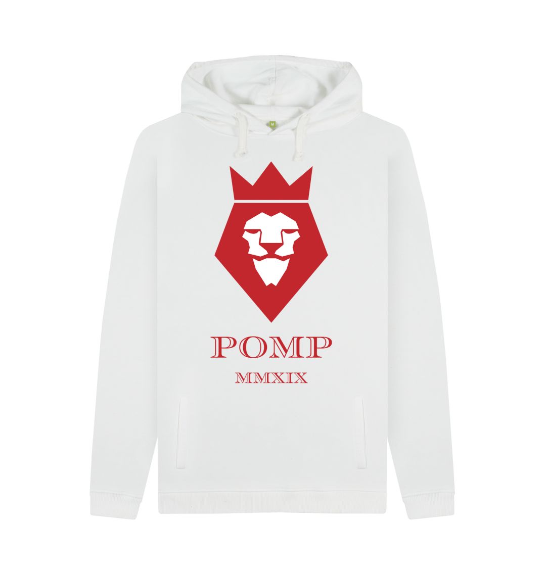 White POMP MMXIX hoodie