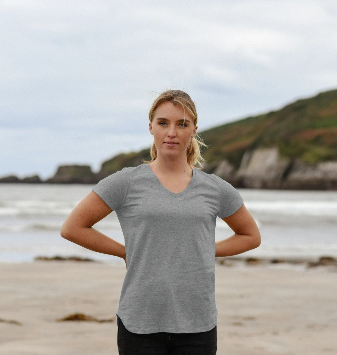 Women's organic cotton v-neck t-shirt