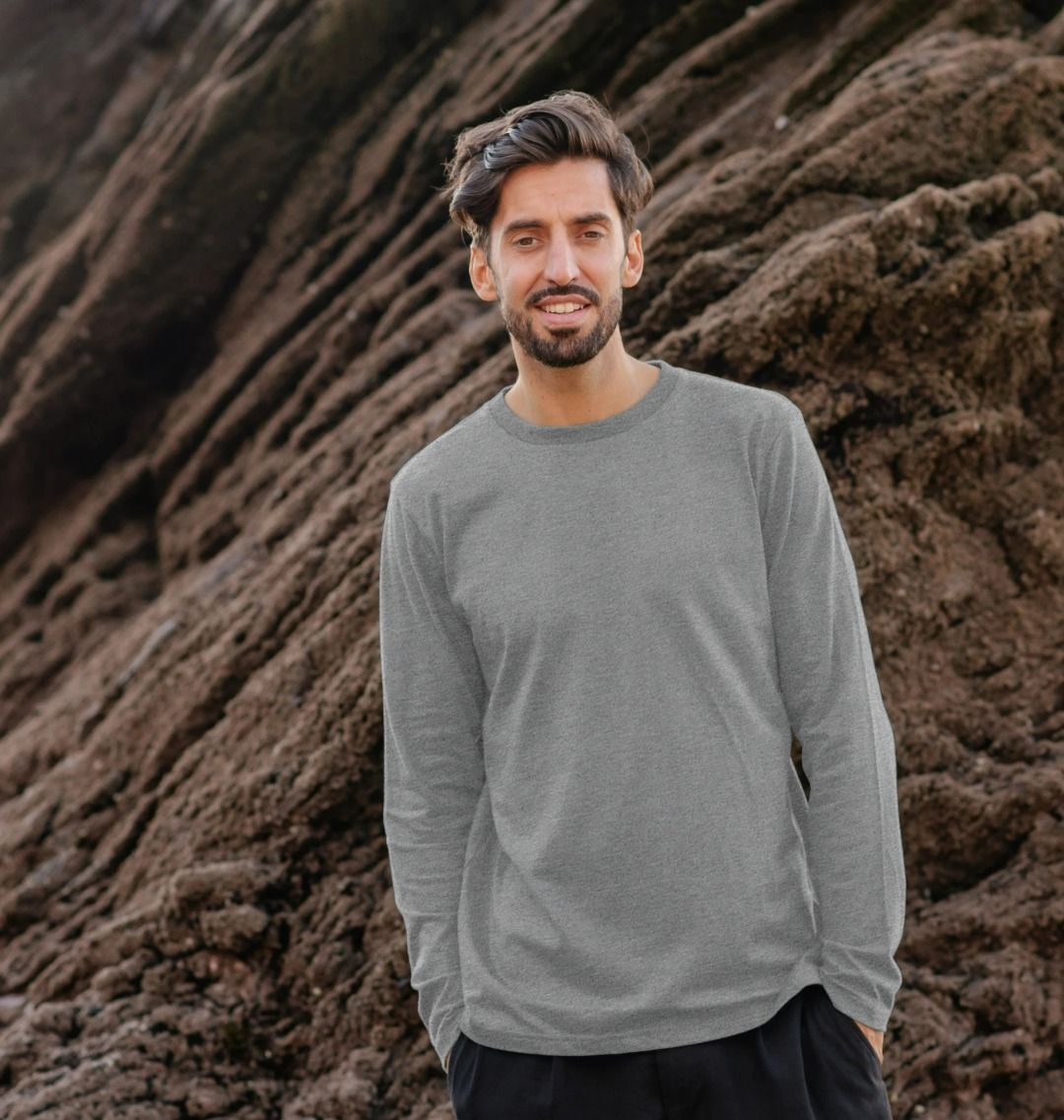 Men's organic cotton long sleeve t-shirt