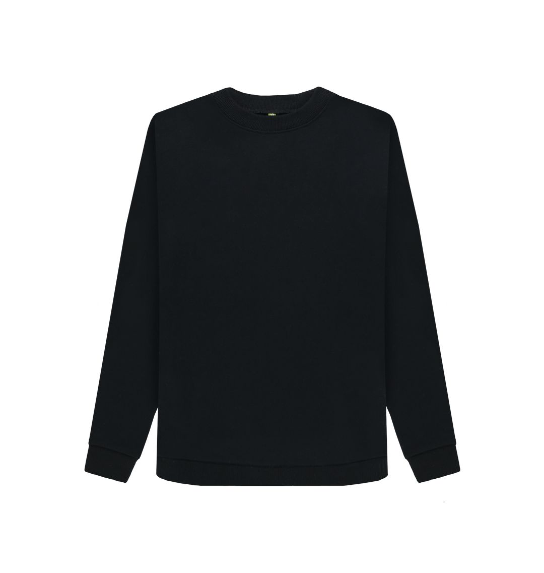 Black Women's organic cotton sweater