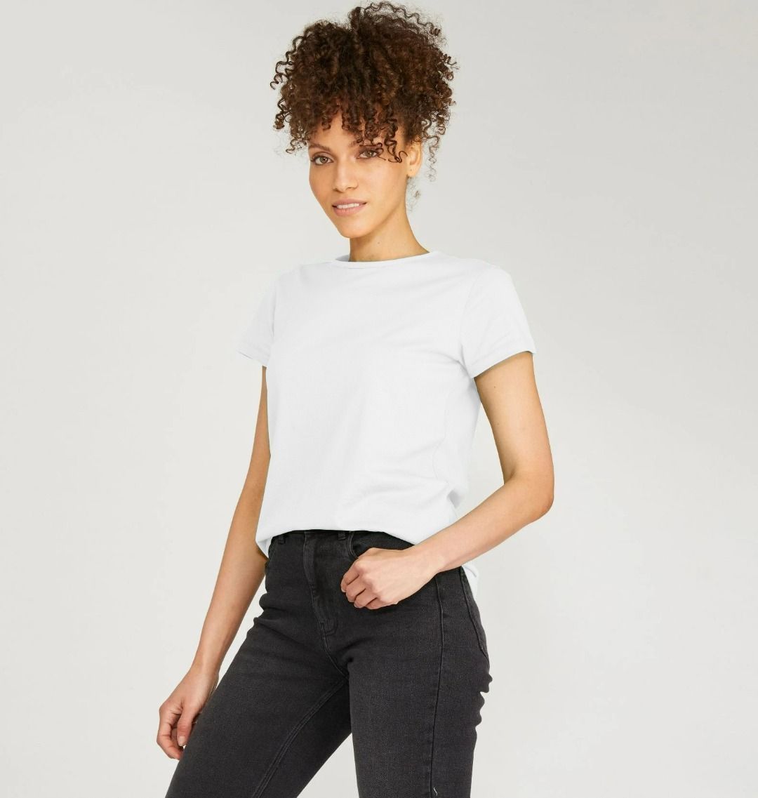 Women's organic cotton crew neck t-shirt