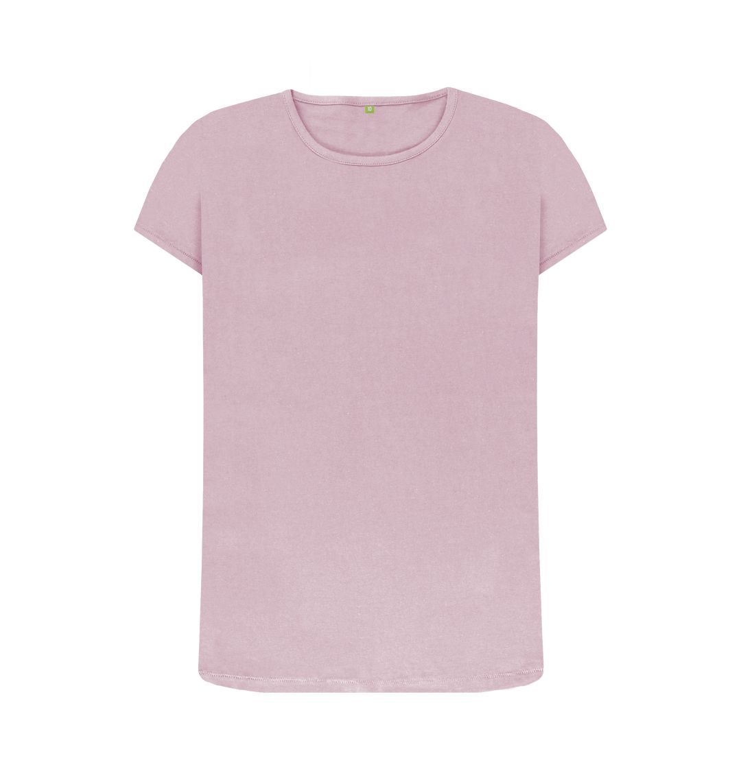 Mauve Women's organic cotton crew neck t-shirt