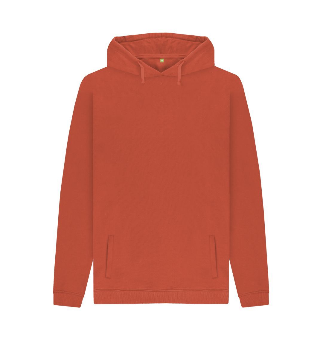 Rust Men's organic cotton hoodie