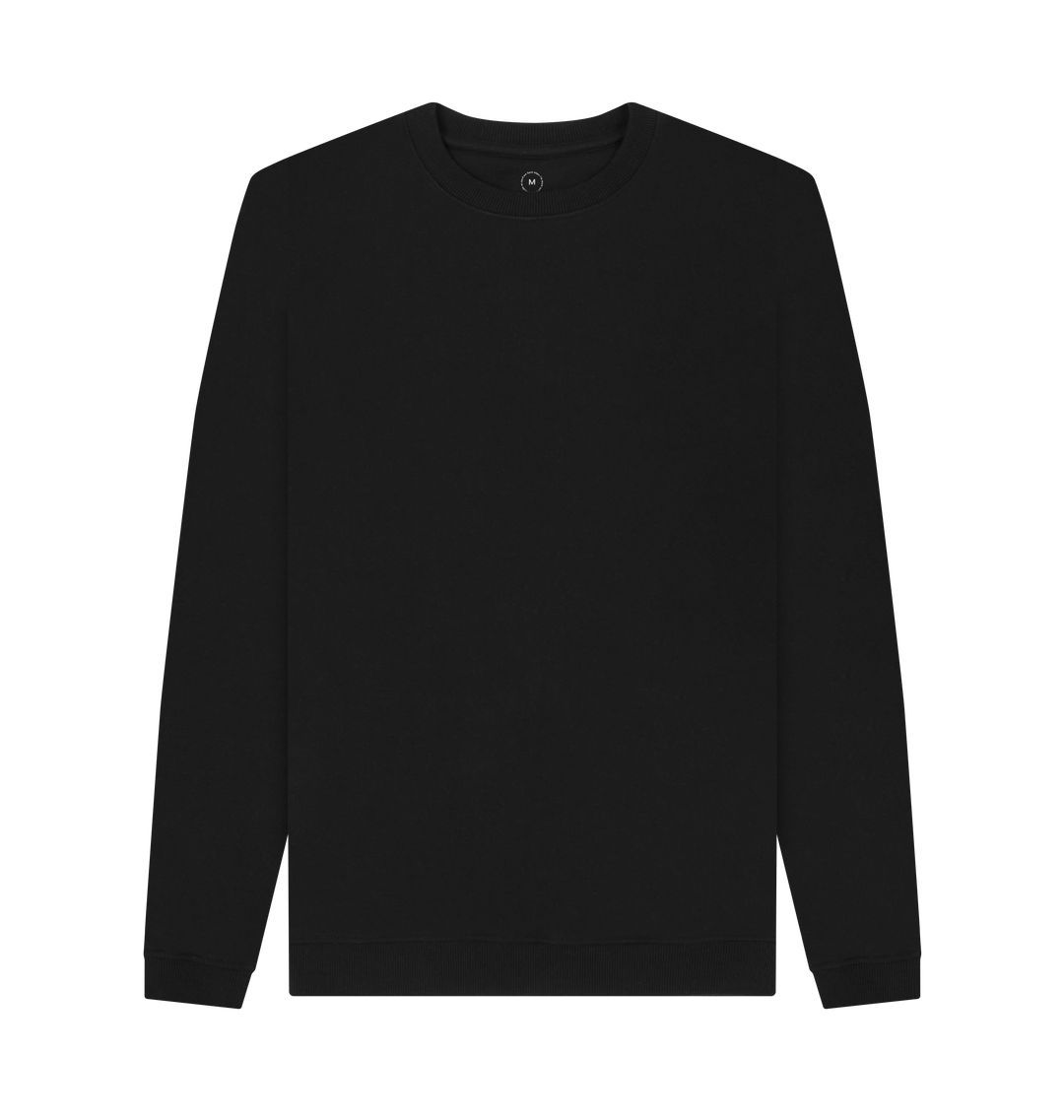 Black Men's sustainable essential sweatshirt