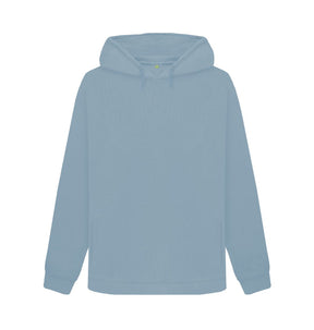 Stone Blue Women's organic cotton pullover hoodie