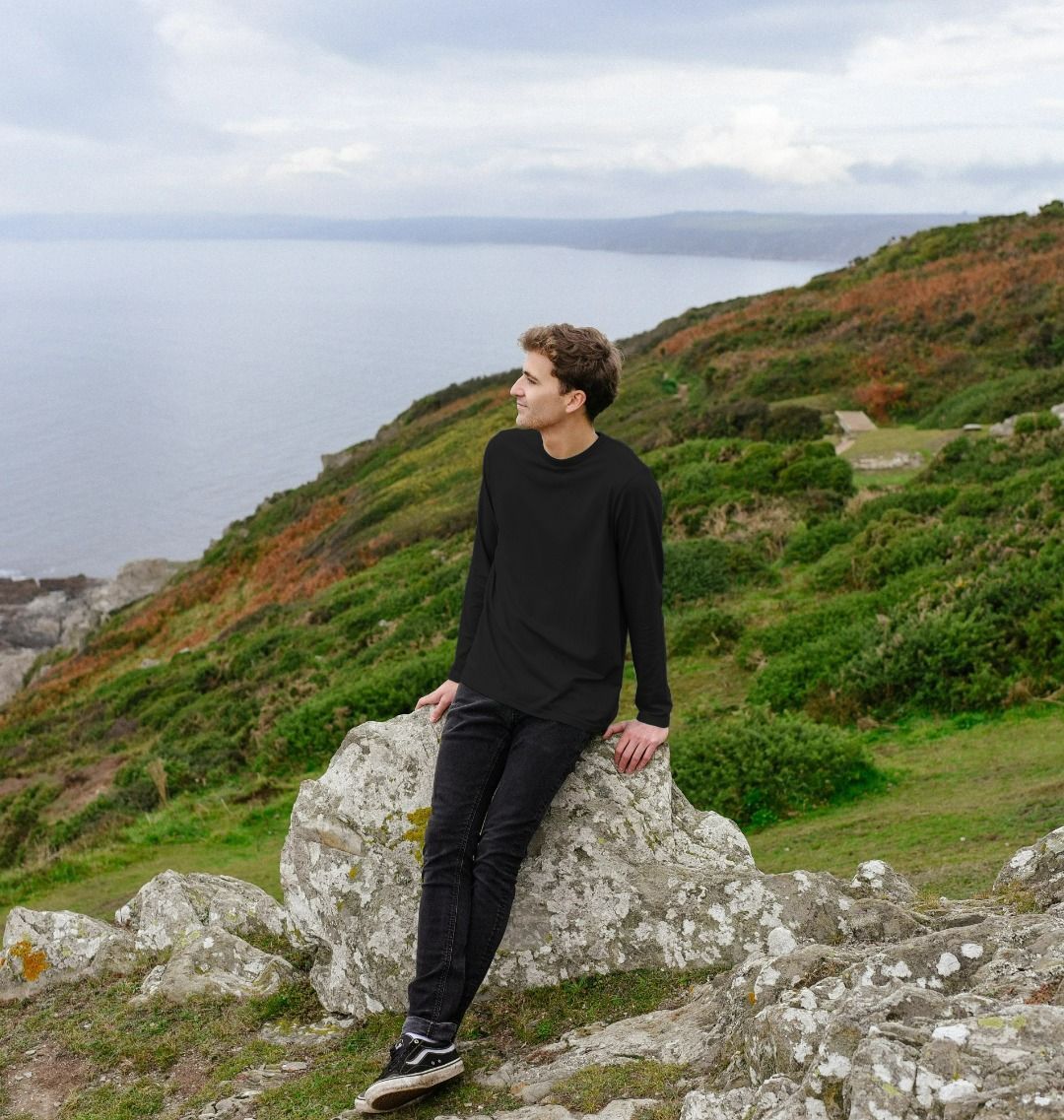 Men's organic cotton long sleeve t-shirt