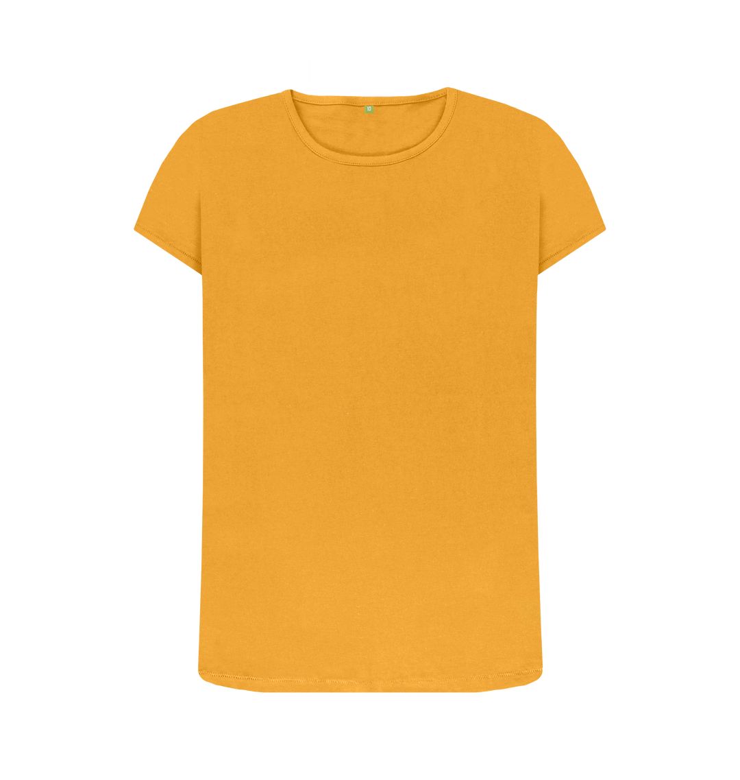 Mustard Women's organic cotton crew neck t-shirt