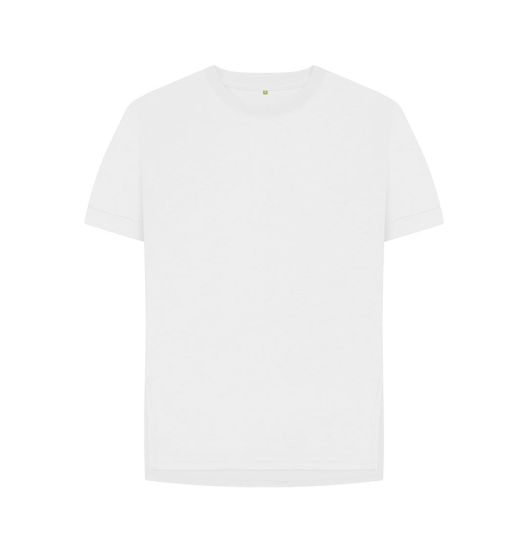 White Women's organic cotton relaxed fit t-shirt