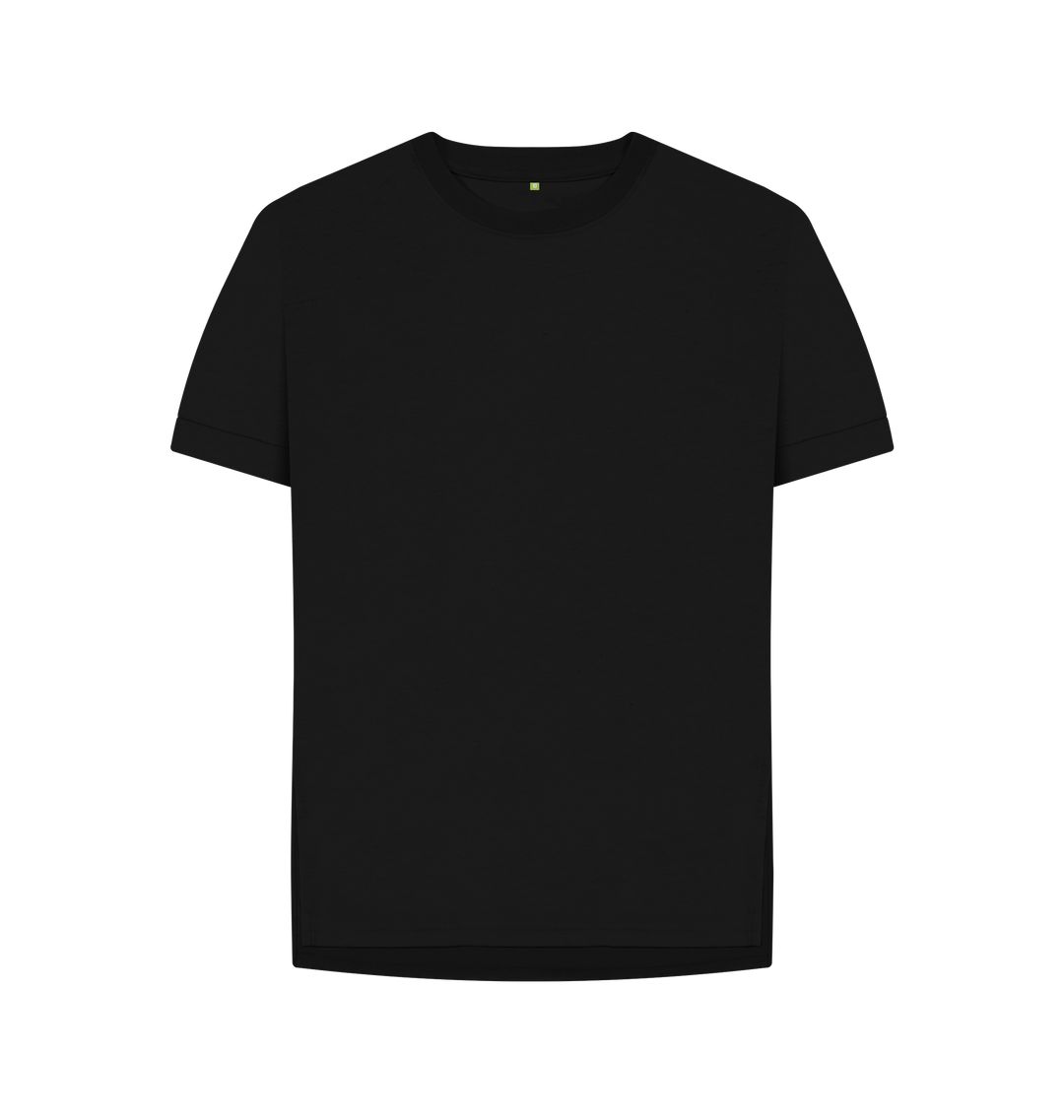 Black Women's organic cotton relaxed fit t-shirt