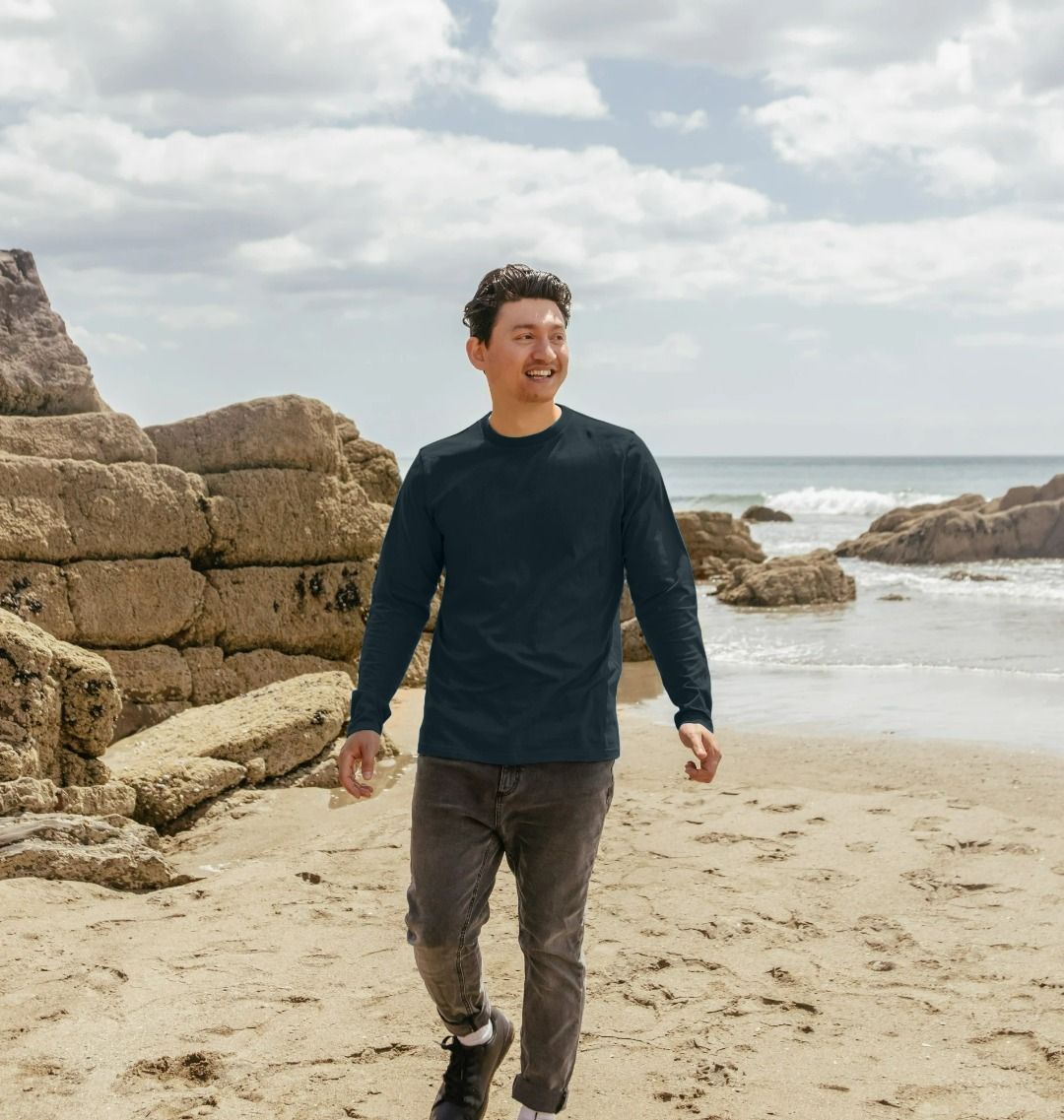Men's organic cotton long sleeve t-shirt
