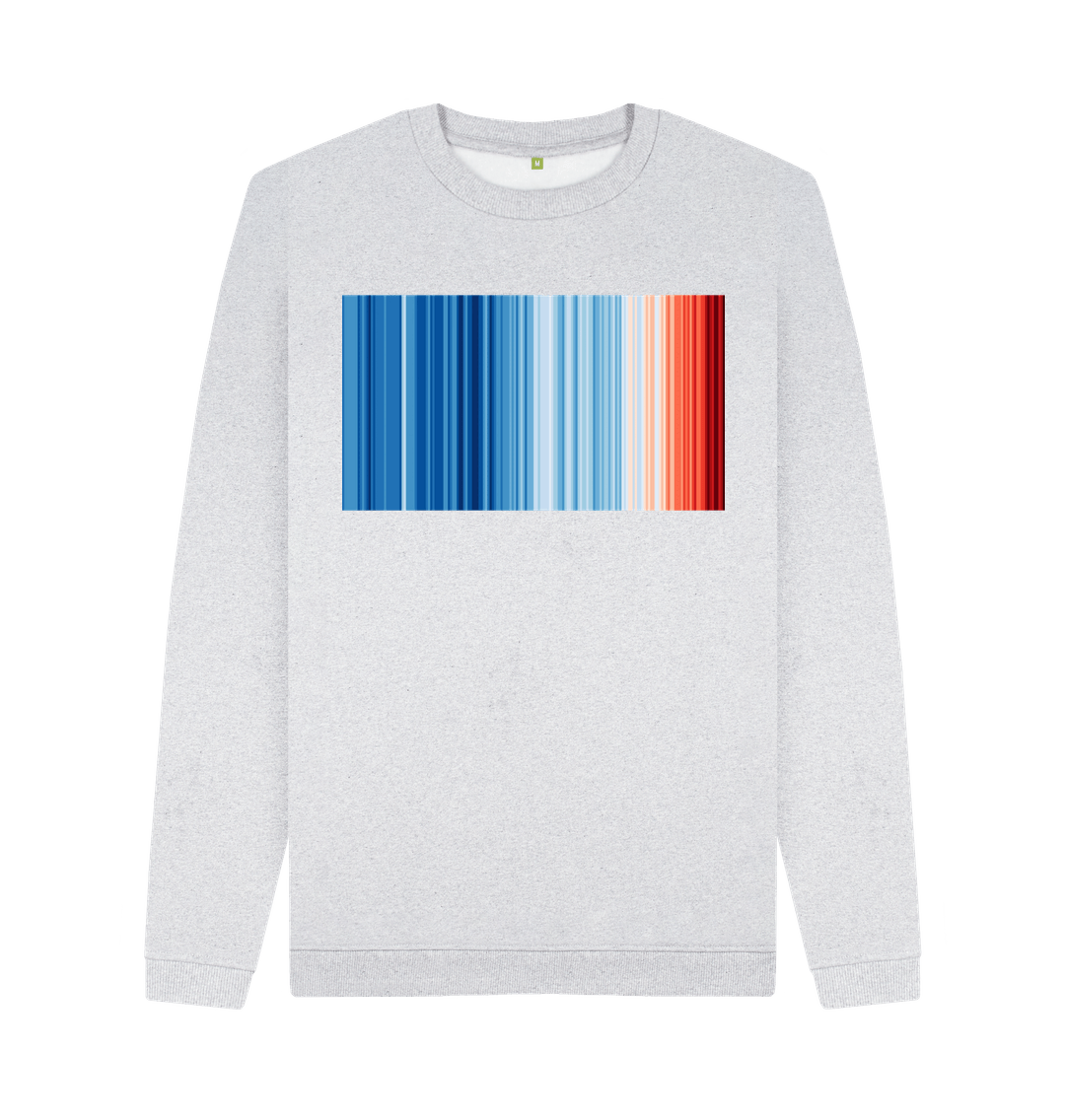 Grey Recycled Printed Sweater Front