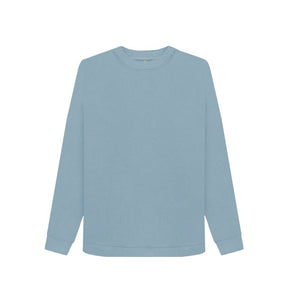 Stone Blue Women's organic cotton sweatshirt
