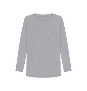 Athletic Grey Women's organic cotton long sleeve t-shirt