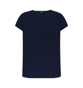 Navy Blue Printed T-shirt Front