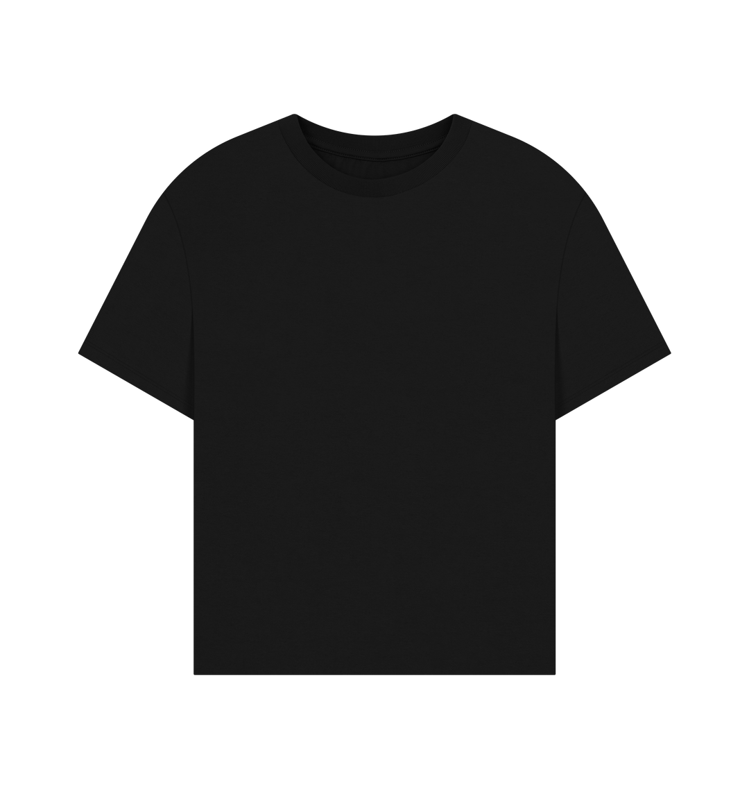 Black Women's organic cotton oversized t-shirt