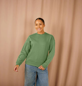 Women's organic cotton oversized sweatshirt