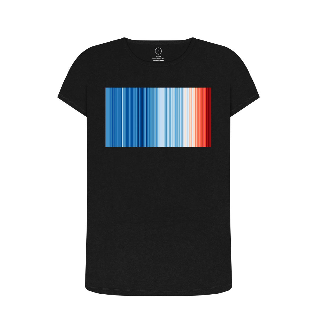 Black Recycled Printed T-Shirt Front