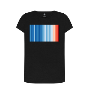 Black Recycled Printed T-Shirt Front