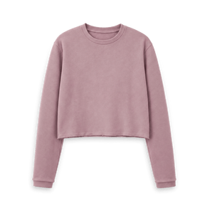 Mauve Printed Boxy Jumpers Front