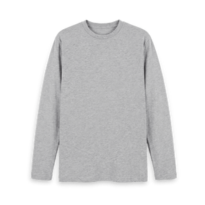 Athletic Grey Printed Long Sleeve T Shirt Front