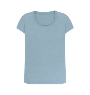 Stone Blue Printed T-shirt Front