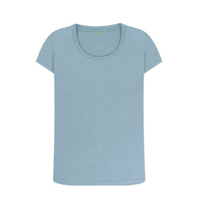 Stone Blue Women's organic cotton scoop neck t-shirt