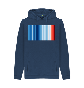 Navy Printed Hoody Front