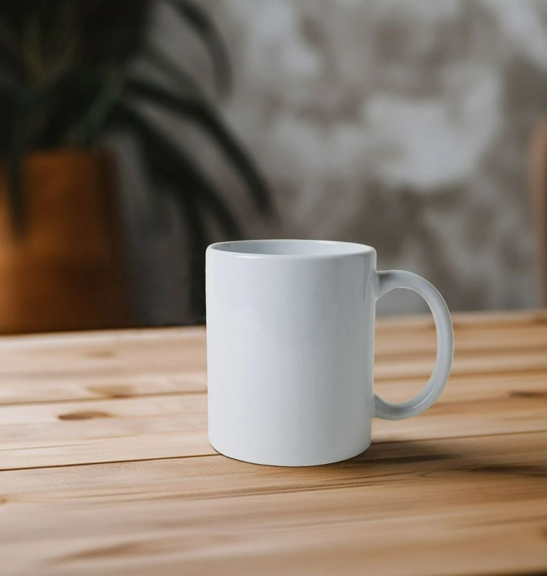 White ceramic mug