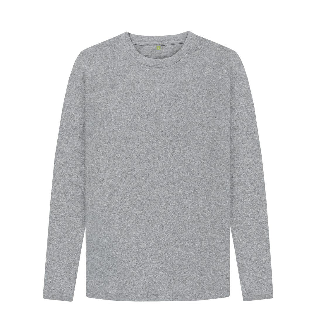 Athletic Grey Men's organic cotton long sleeve t-shirt