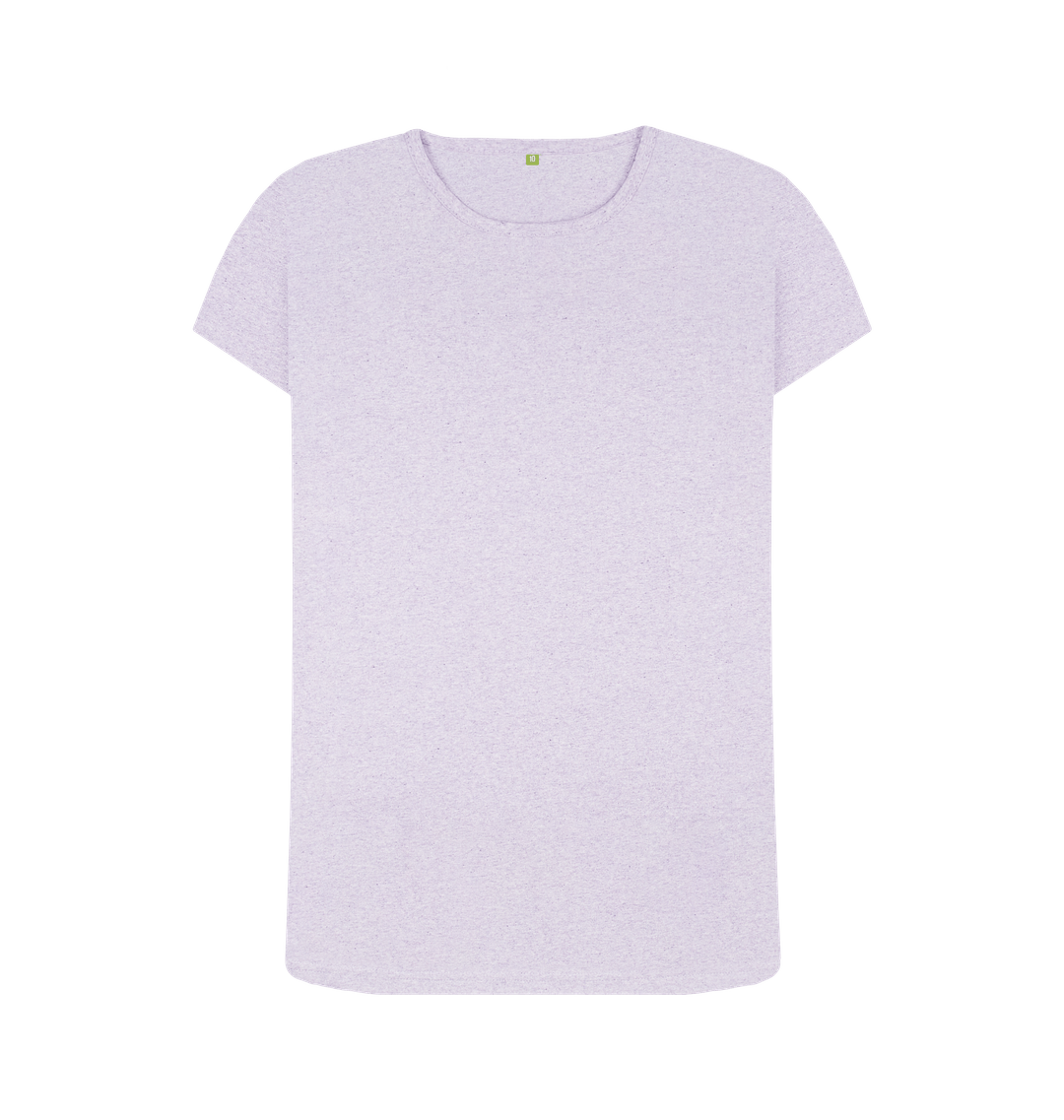 Light Purple Recycled Printed T-Shirt Front